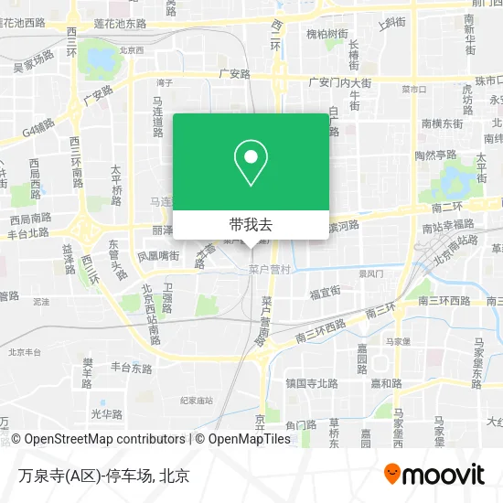 万泉寺(A区)-停车场地图