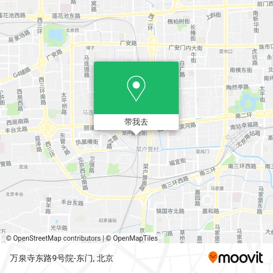 万泉寺东路9号院-东门地图