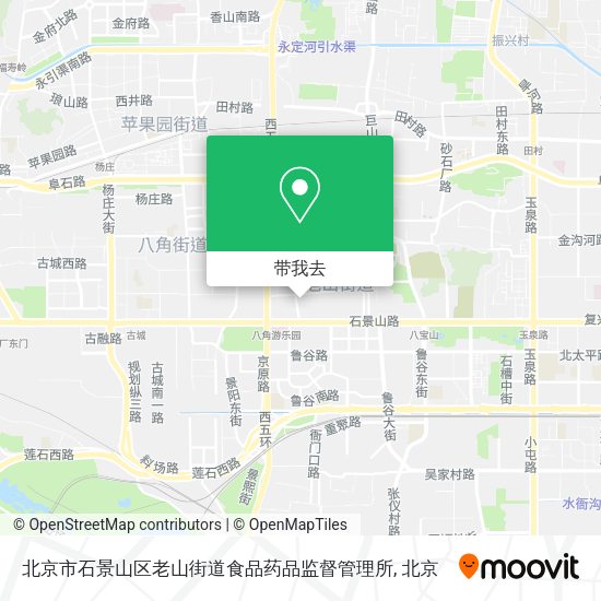 北京市石景山区老山街道食品药品监督管理所地图
