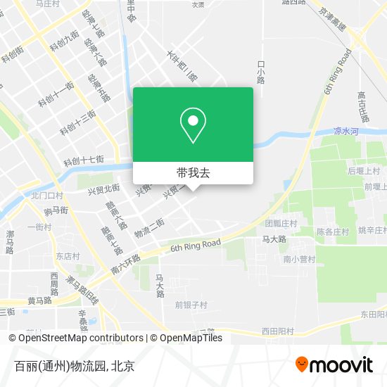 百丽(通州)物流园地图