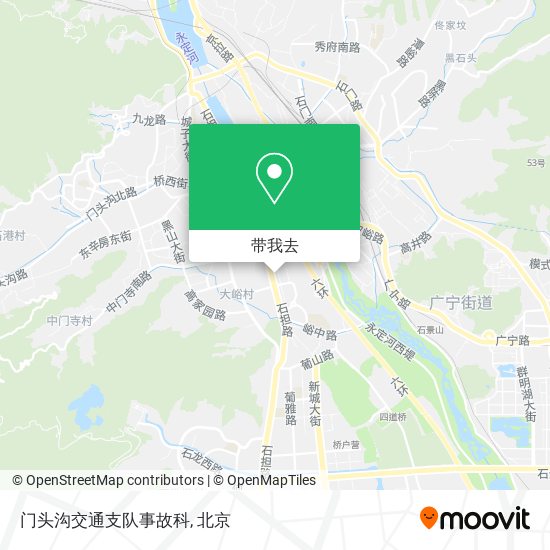 门头沟交通支队事故科地图