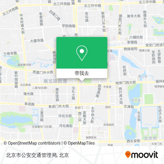 北京市公安交通管理局地图