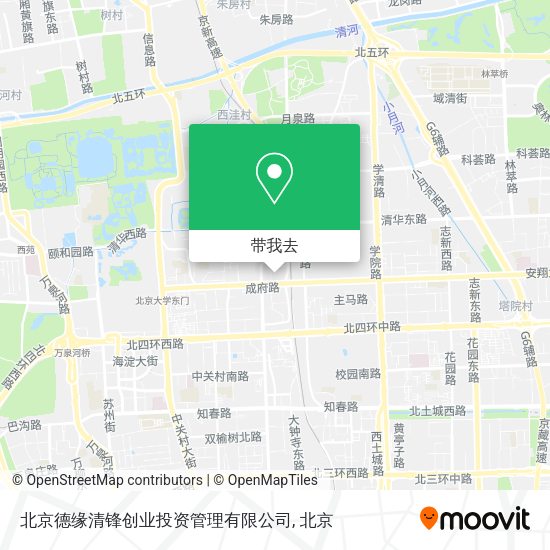 北京德缘清锋创业投资管理有限公司地图
