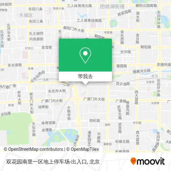 双花园南里一区地上停车场-出入口地图