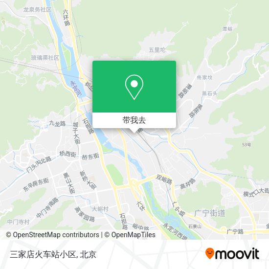 三家店火车站小区地图