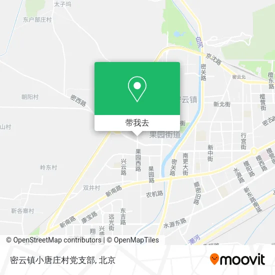 密云镇小唐庄村党支部地图