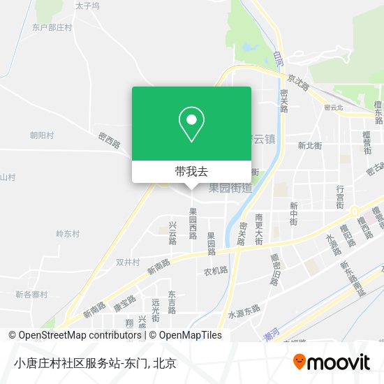 小唐庄村社区服务站-东门地图