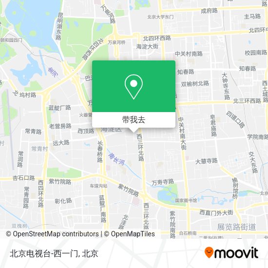 北京电视台-西一门地图