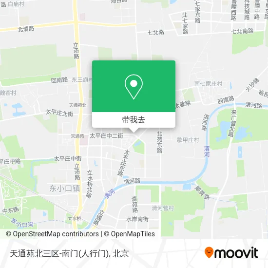 天通苑北三区-南门(人行门)地图