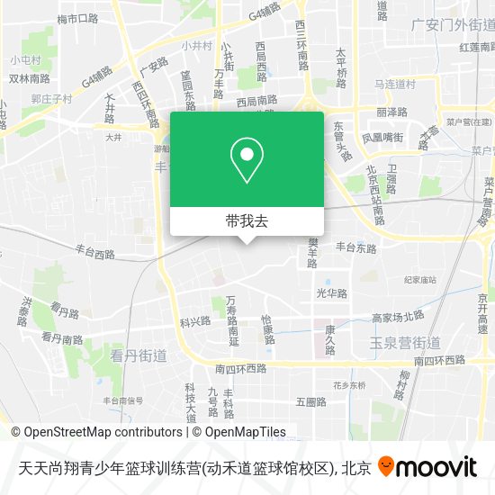 天天尚翔青少年篮球训练营(动禾道篮球馆校区)地图
