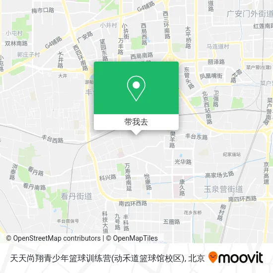 天天尚翔青少年篮球训练营(动禾道篮球馆校区)地图