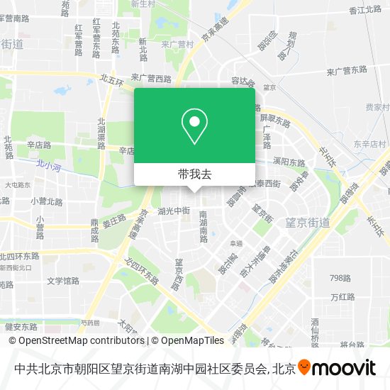 中共北京市朝阳区望京街道南湖中园社区委员会地图