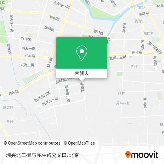瑞兴北二街与亦柏路交叉口地图
