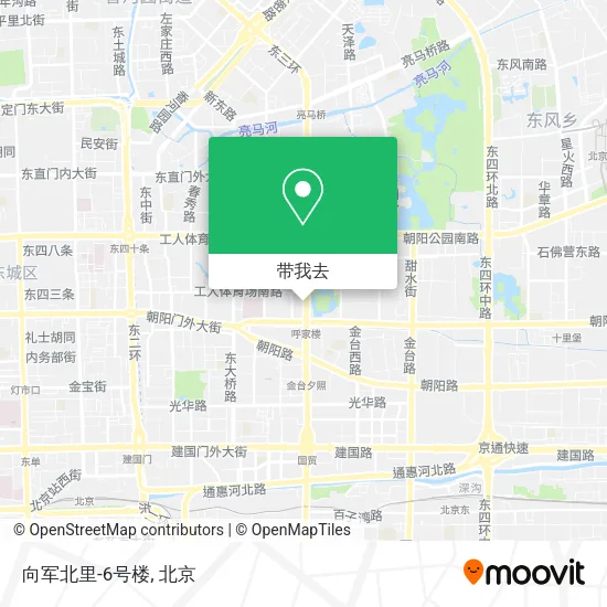 向军北里-6号楼地图