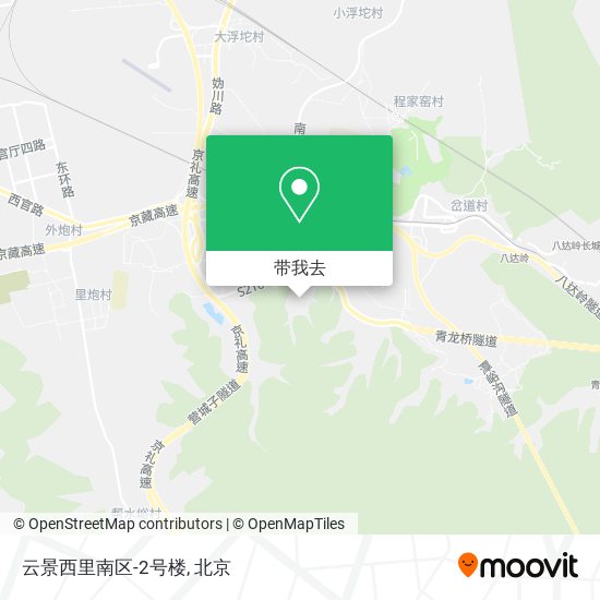 云景西里南区-2号楼地图