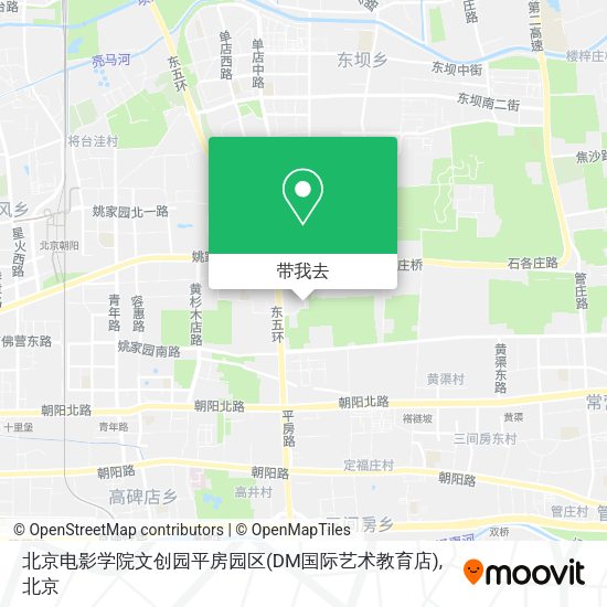 北京电影学院文创园平房园区(DM国际艺术教育店)地图