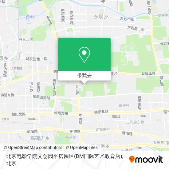 北京电影学院文创园平房园区(DM国际艺术教育店)地图