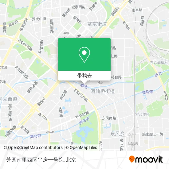 芳园南里西区平房一号院地图