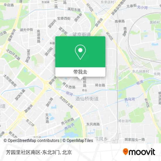 芳园里社区南区-东北3门地图