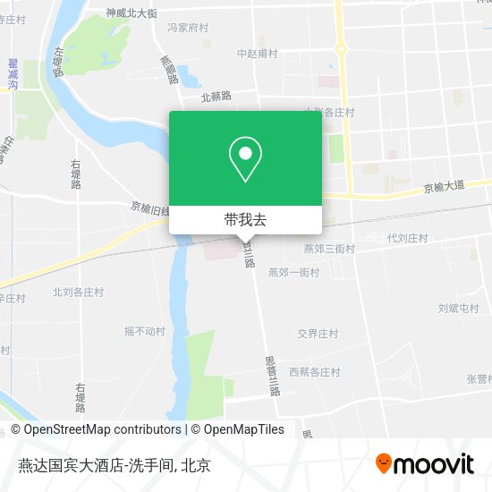 燕达国宾大酒店-洗手间地图
