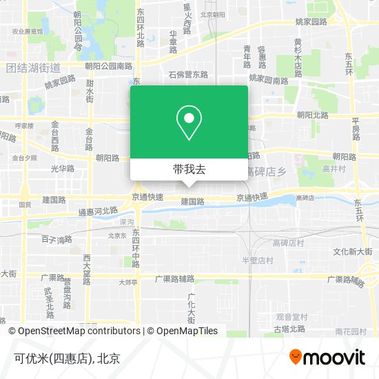 可优米(四惠店)地图