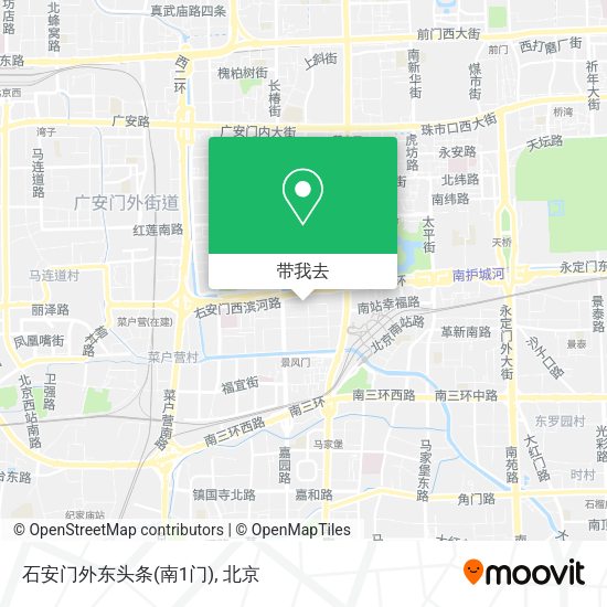 石安门外东头条(南1门)地图