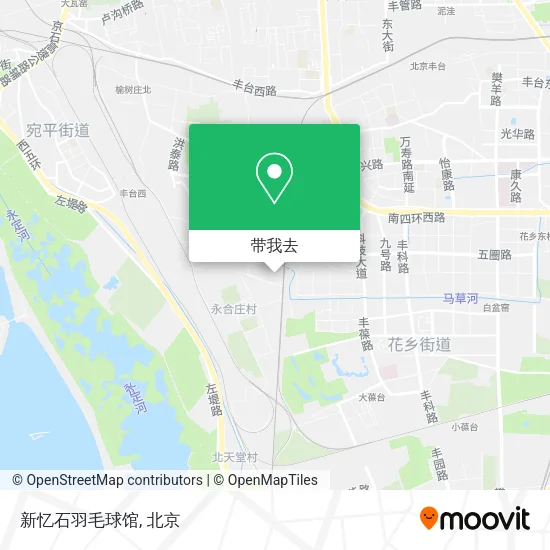 新忆石羽毛球馆地图