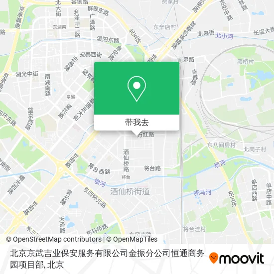 北京京武吉业保安服务有限公司金振分公司恒通商务园项目部地图
