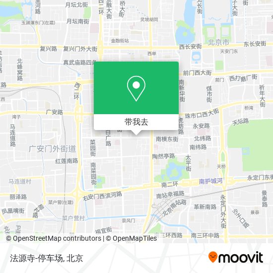 法源寺-停车场地图