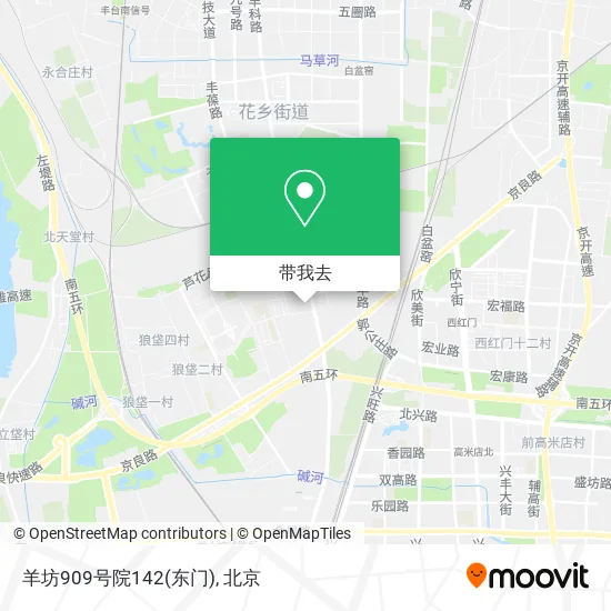 羊坊909号院142(东门)地图