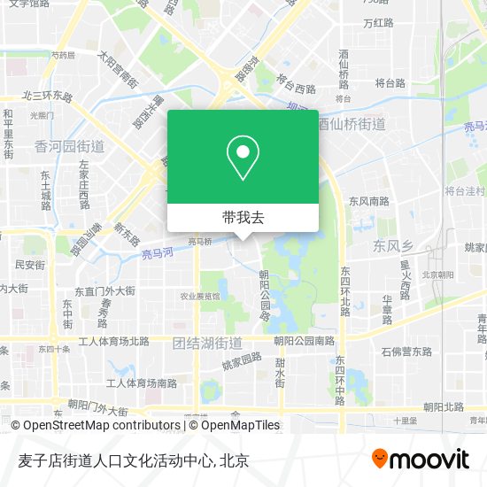 麦子店街道人口文化活动中心地图