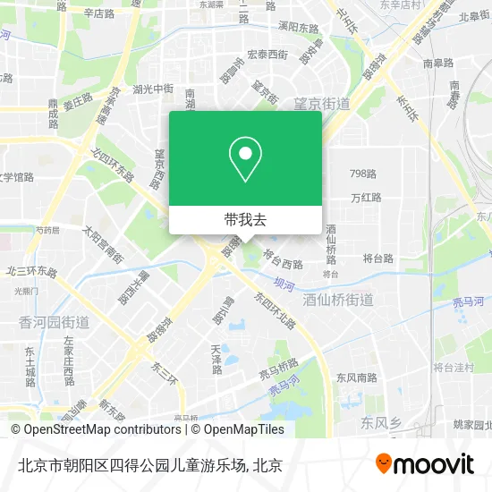 北京市朝阳区四得公园儿童游乐场地图