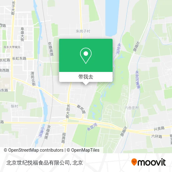北京世纪悦福食品有限公司地图