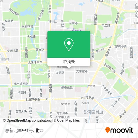 惠新北里甲1号地图