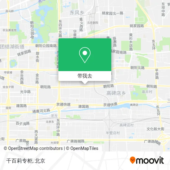 千百莉专柜地图
