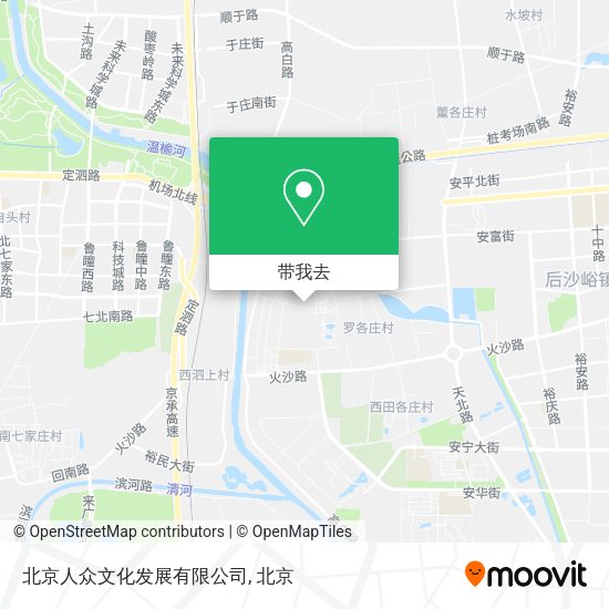 北京人众文化发展有限公司地图