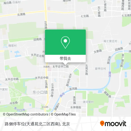 路侧停车位(天通苑北二区西南)地图