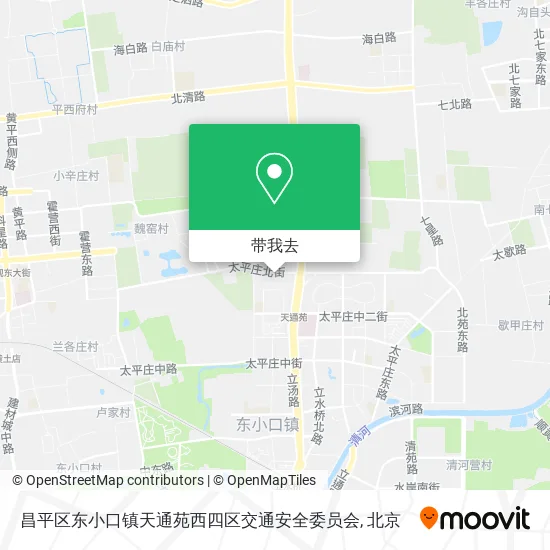 昌平区东小口镇天通苑西四区交通安全委员会地图