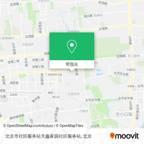 北京市社区服务站天鑫家园社区服务站地图