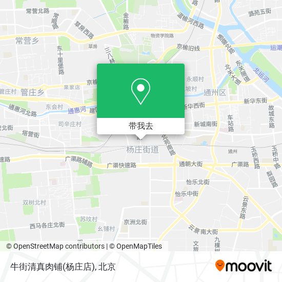牛街清真肉铺(杨庄店)地图