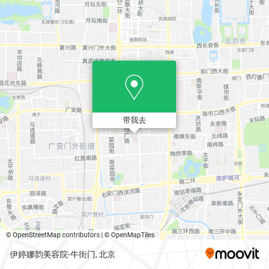 伊婷娜韵美容院-牛街门地图