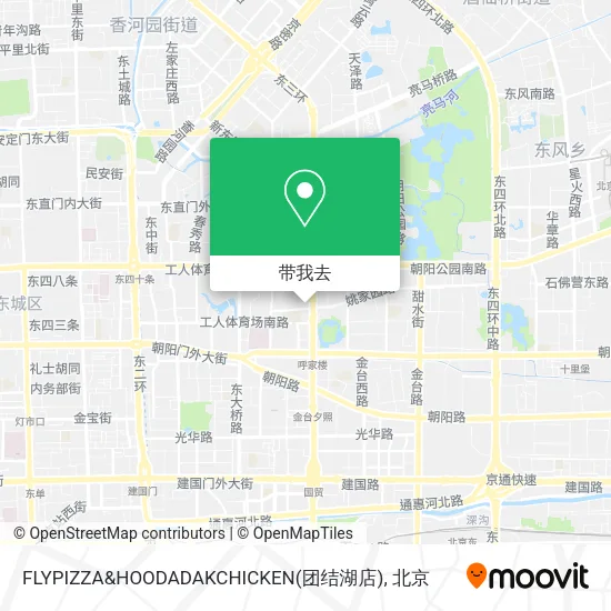 FLYPIZZA&HOODADAKCHICKEN(团结湖店)地图
