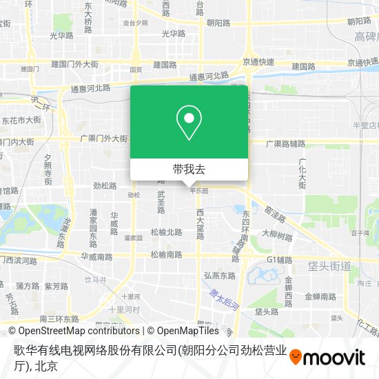 歌华有线电视网络股份有限公司(朝阳分公司劲松营业厅)地图