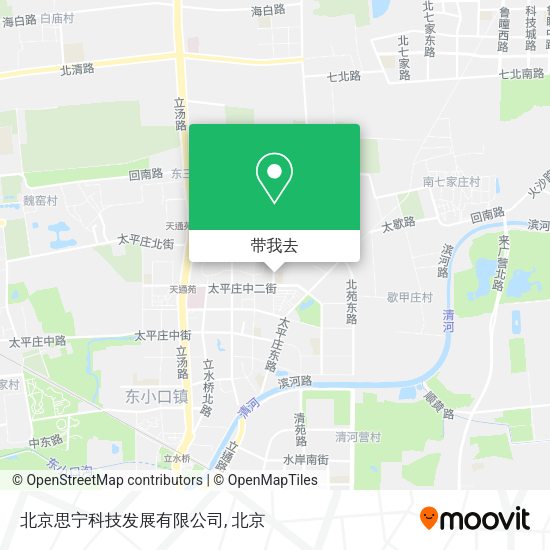 北京思宁科技发展有限公司地图