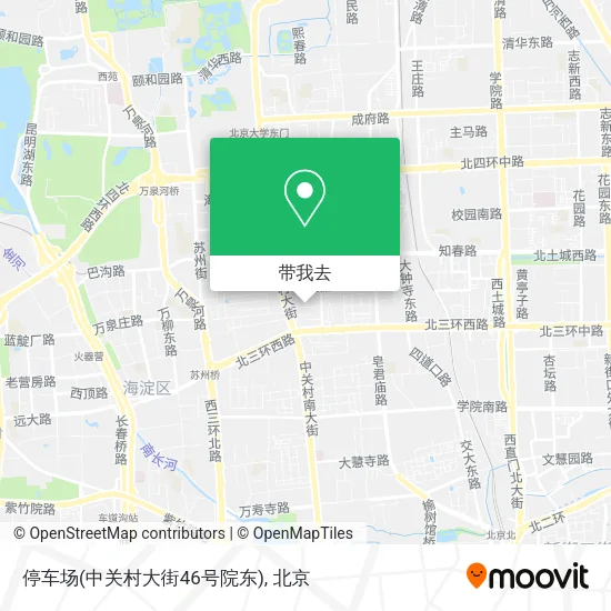 停车场(中关村大街46号院东)地图