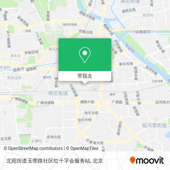 北苑街道玉带路社区红十字会服务站地图