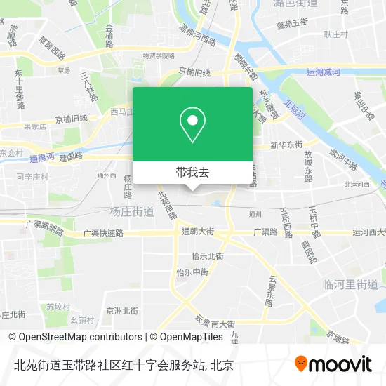 北苑街道玉带路社区红十字会服务站地图