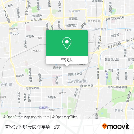 首经贸中街1号院-停车场地图
