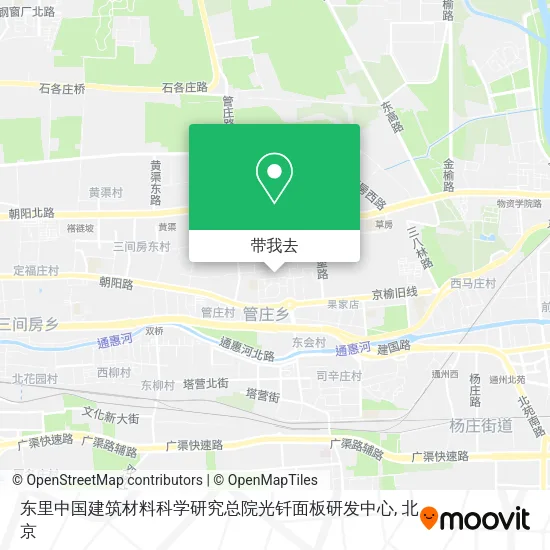 东里中国建筑材料科学研究总院光钎面板研发中心地图