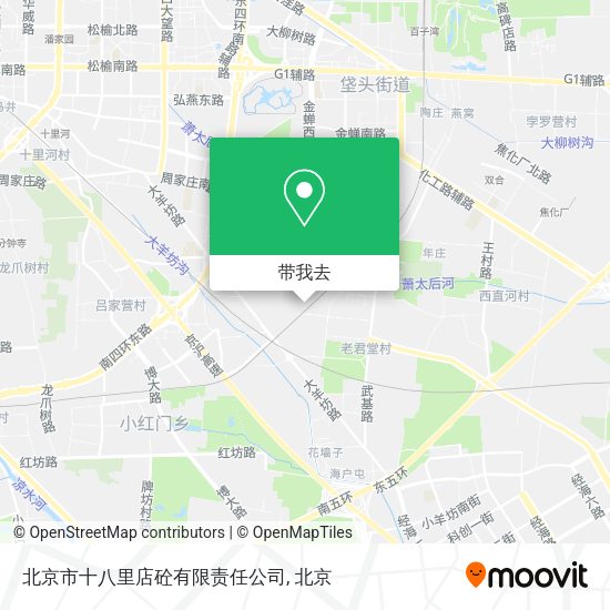 北京市十八里店砼有限责任公司地图